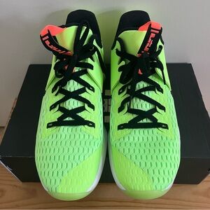 Nike LeBron Witness V Lime Glow/Black-Bright Mango Shoes SZ 12 CQ9380 300